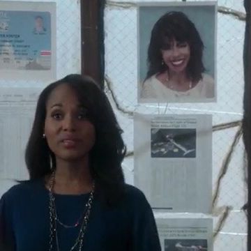 This is right around the time that Scandal stopped showing Olivia in full-body shots in an attempt to disguise Kerry Washington's pregnancy. It only sort of worked.