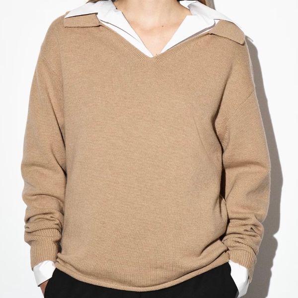 Cos Merino Wool Polo Sweater