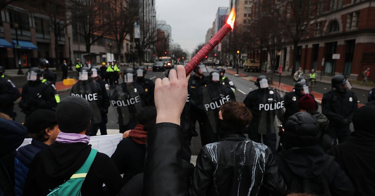 Protests Turned Violent Prior to Trump’s Inaugural Parade