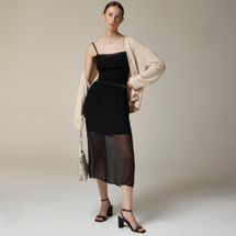 J.Crew Gwyneth Layered Slip Skirt in Crinkle Chiffon