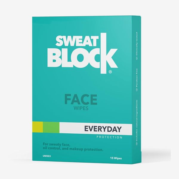 SweatBlock Antiperspirant Face Wipes for Men & Women