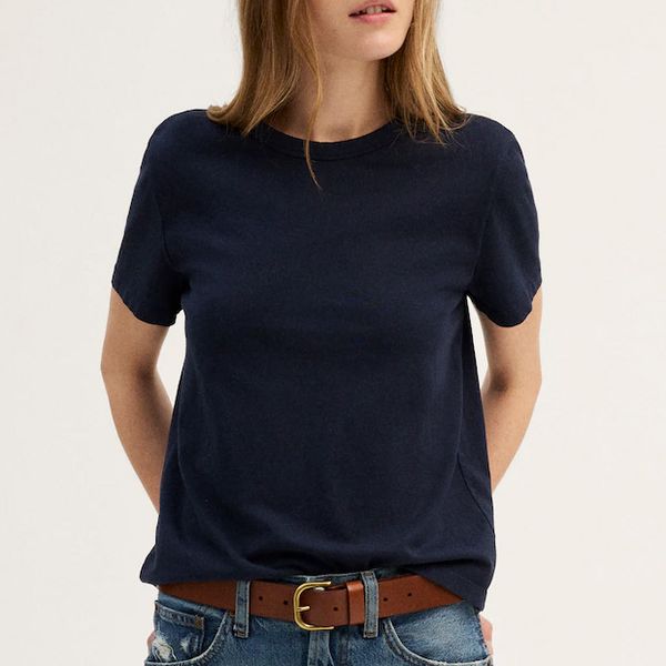 Madewell The Perfect Crewneck Tee in Allday Jersey