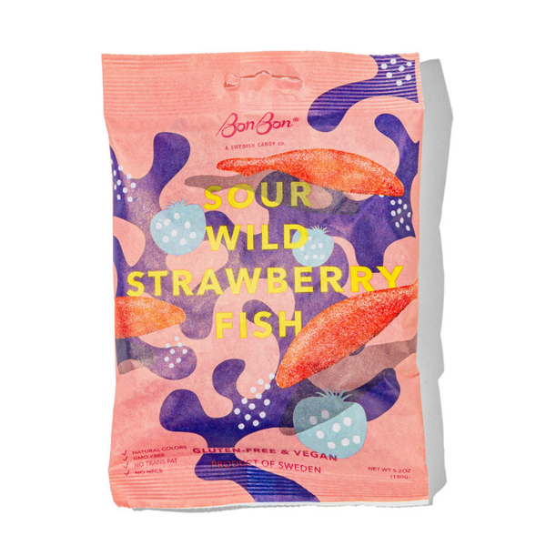 BonBon’s Sour Wild Strawberry Fish