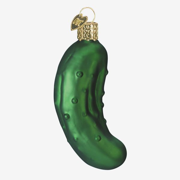 Old World Christmas Glass-Blown Pickle Ornament