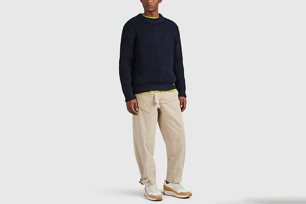 Acne Keene Rib-Knit Cotton-Blend Sweater