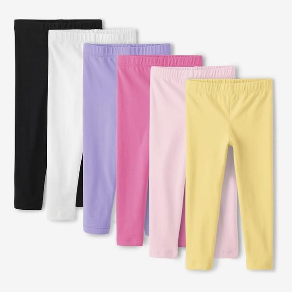 The Children’s Place Baby Girls and Toddler Assorted Solid Leggings, Multipacks