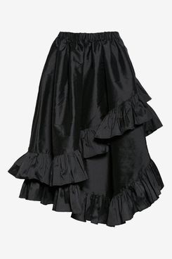 Vaquera Asymmetrical Taffeta Ruffle Skirt