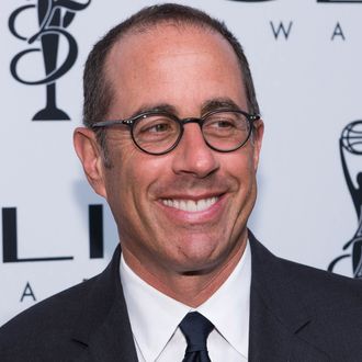 Jerry Seinfeld arrives at 55th Annual CLIO Awards at Cipriani Wall Street on October 1, 2014 in New York City. 