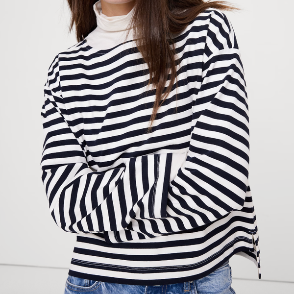 Banana Republic Relaxed Cotton Boat-Neck Top
