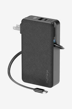 myCharge RetractaCharger 10000mAh Portable Charger Power Bank