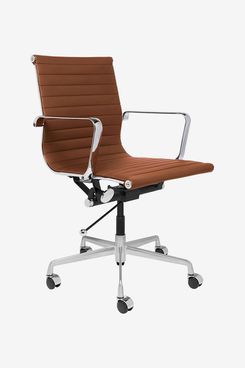 Laura Davidson SOHO Ribbed Management Office Chair (Brown)