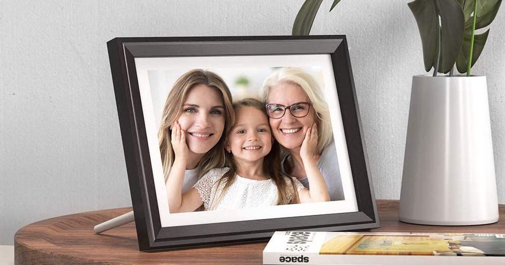 FAMILY Photo Frame Black Glass Frame 6" X 4" *Gift*