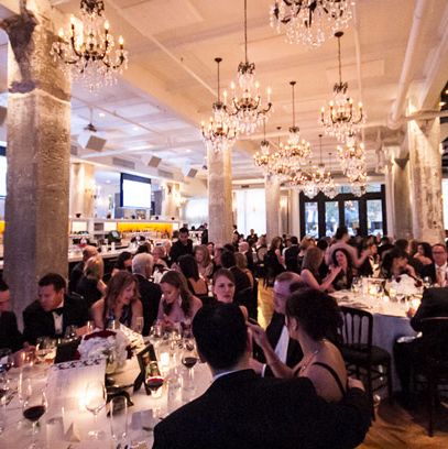 The lavish dining room at Nellcôte.