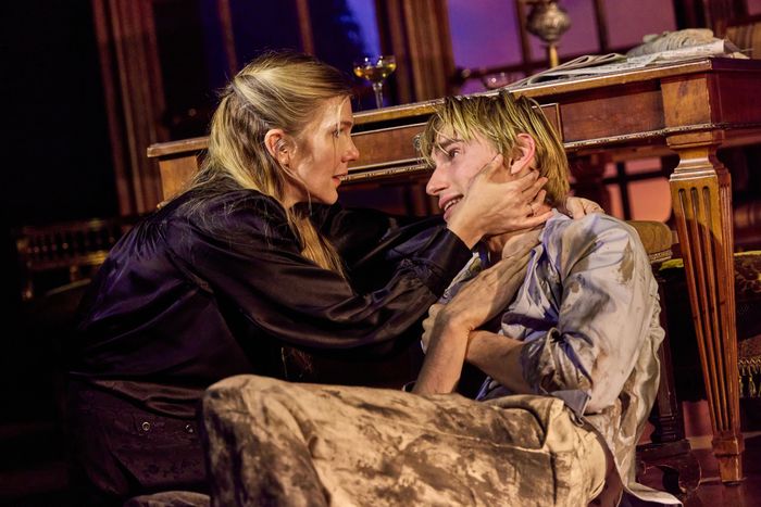 Lily Rabe and Levon Hawke in Ibsen's 'Ghosts,' at the Mitzi E. Newhouse.