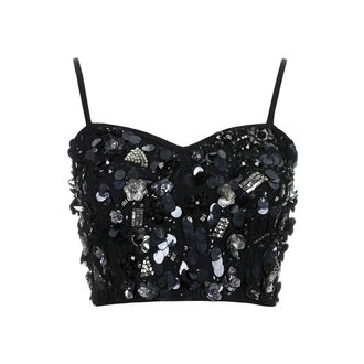 A Cool, Bedazzled Bralette for a Night Out