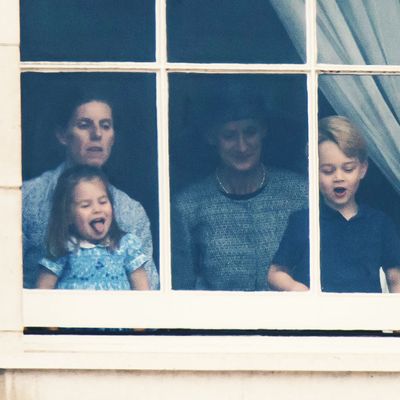 Princess Charlotte and Prince George.