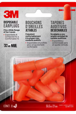 3M Orange Disposable Earplugs