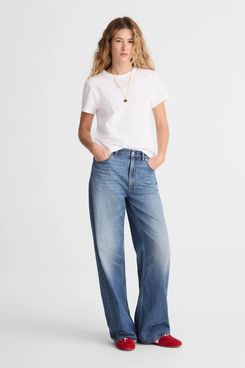 Madewell The Low-Slung Baggy Jean in Airy Denim