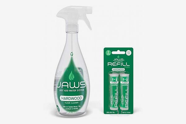 JAWS Hardwood Floor Cleaner Bottle With 2 Refill Pods