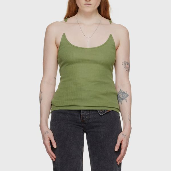 Y/Project SSENSE Exclusive Green Tank Top