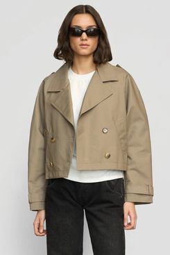 Modern Citizen Luca Cropped Trench Jacket