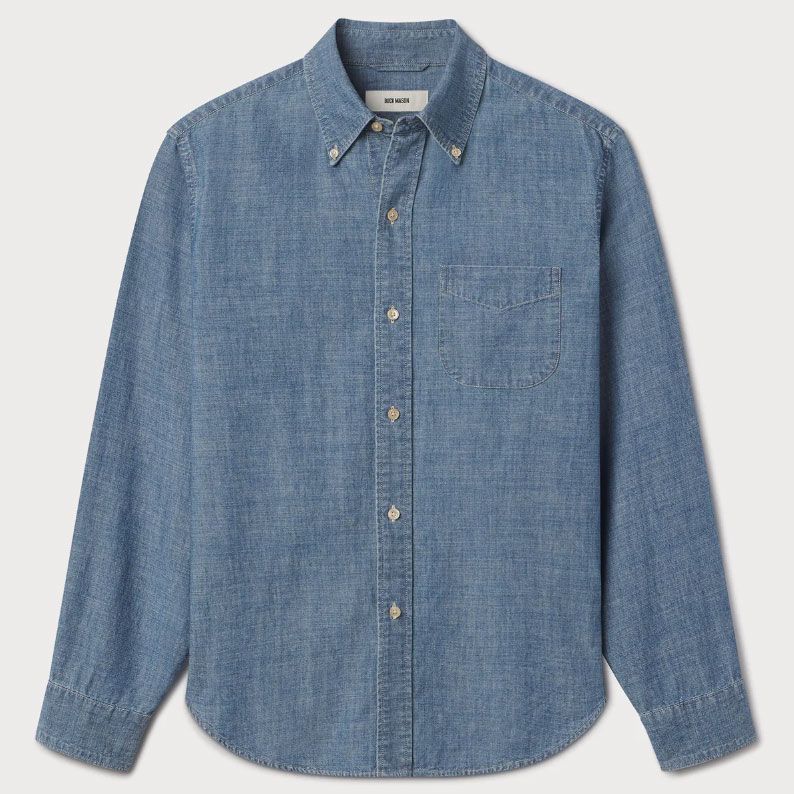 Buck Mason Japanese Chambray One Pocket Shirt