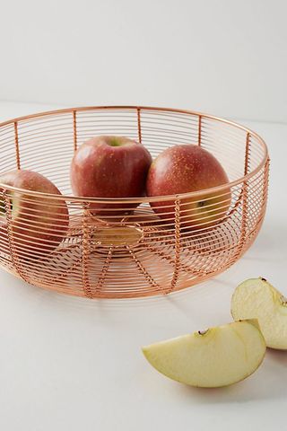 Copper Wired Fruit Bowl