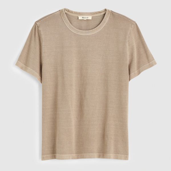 Madewell The Perfect Crewneck Tee in Allday Jersey