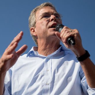 Jeb Bush Speaks At Iowa State Fair Soapbox