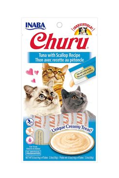 Inaba Churu Cat Treats, Tuna with Scallop Recipe