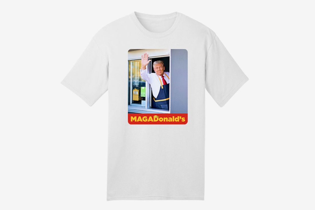 Trump Sells Shirt to Commemorate His Staged McDonald’s Shift