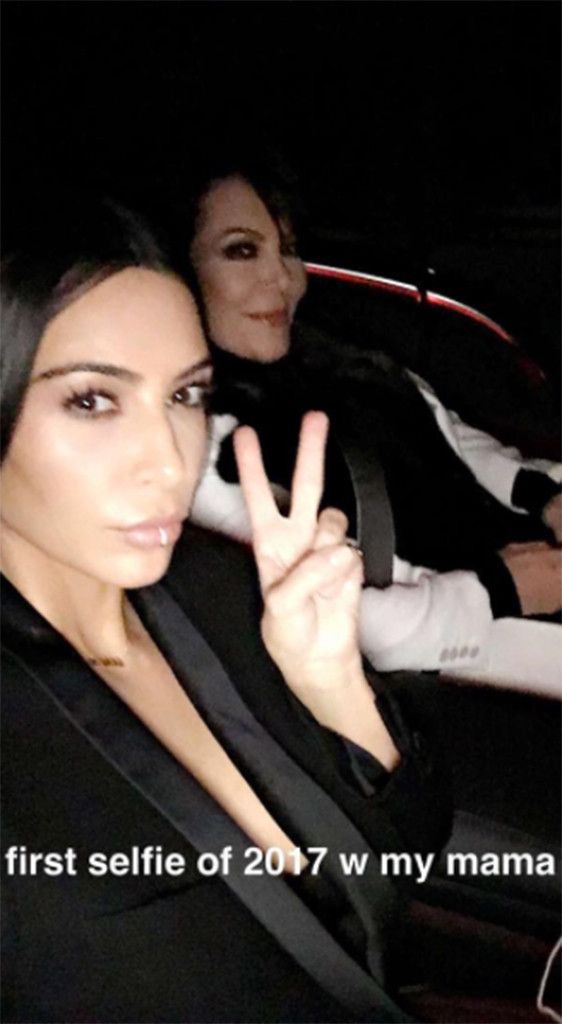 Kim Kardashian Shares Her First Selfie of 2017