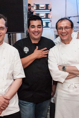 Jared Van Camp (Nellcôte), Michael Laiskonis (Institute of Culinary Education), Jose Garces (Garces Restaurant Group), Bill Telepan (Telepan), Marc Vetri (Vetri) and Paul Kahan (Blackbird).