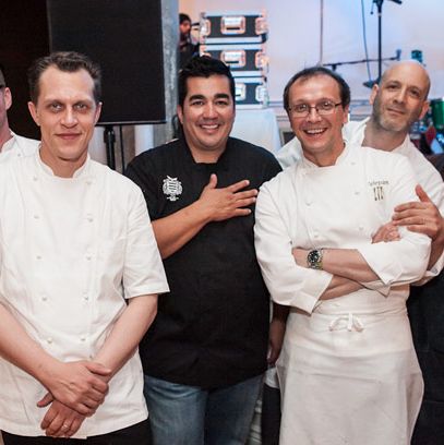 Jared Van Camp (Nellcôte), Michael Laiskonis (Institute of Culinary Education), Jose Garces (Garces Restaurant Group), Bill Telepan (Telepan), Marc Vetri (Vetri) and Paul Kahan (Blackbird).