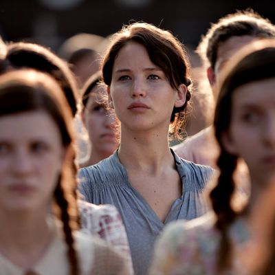 Jennifer Lawrence stars as 'Katniss Everdeen' in THE HUNGER GAMES.