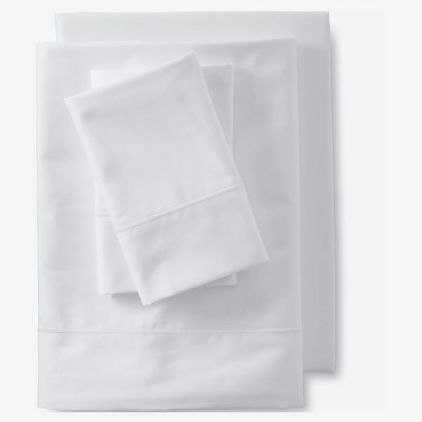 Lands’ End 400 Thread Count Premium Supima Cotton Sateen Bed Sheet Set - Queen