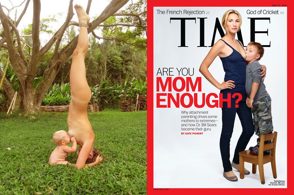 Have You Seen 'Naked Breast-feeding Yoga Mom'?