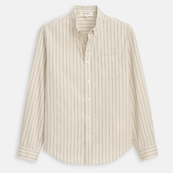Alex Mill Mill Striped Shirt In Cotton Poplin