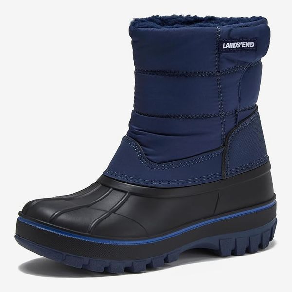 Lands’ End Flurry Waterproof Fleece Winter Kids Snow Boots