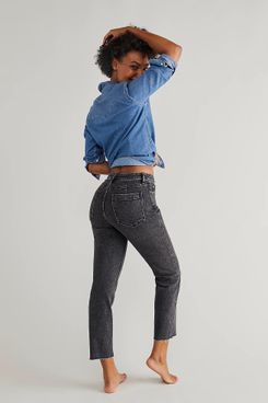 CRVY High-Rise Vintage Straight Jeans