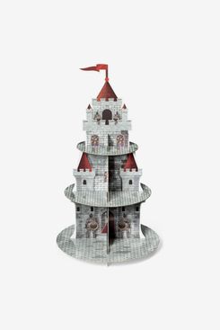Salovio 3 Tiers Medieval Knight Cupcake Stand Castle