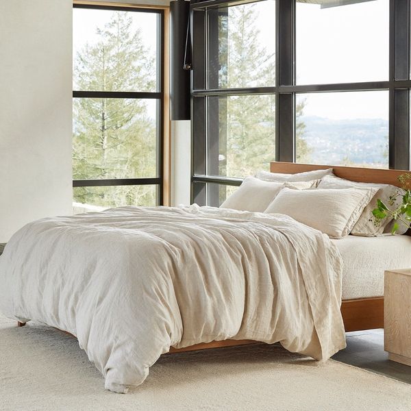 Coyuchi Organic Relaxed Linen Duvet Set 