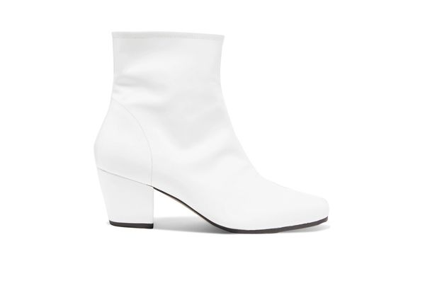 ALEXACHUNG Beatnik patent-leather ankle boots