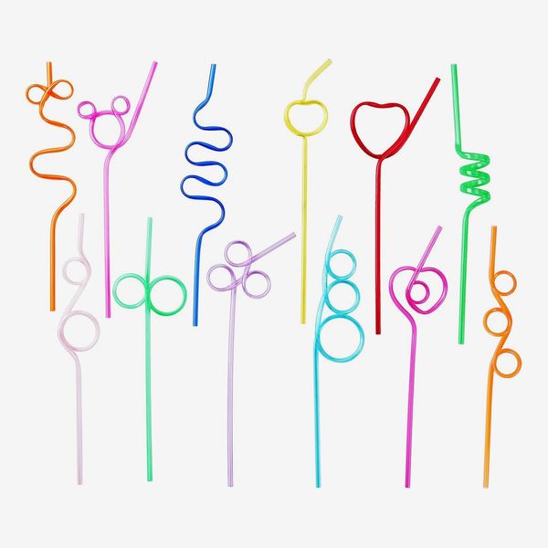 24 Pcs Silly Crazy Straws
