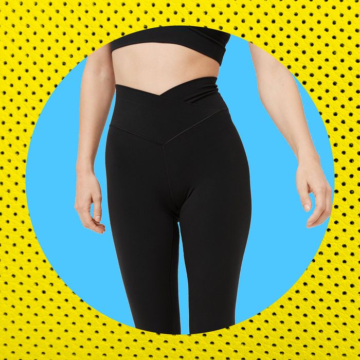 We Can't Get Enough Of These Flattering Crossover Leggings