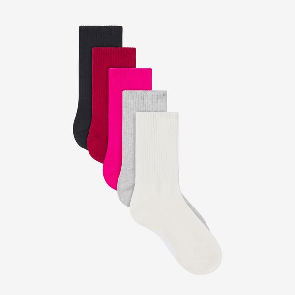 Skims 5-Pack Cotton Blend Sport Socks