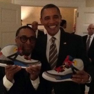 Spike Lee with President Obama.
