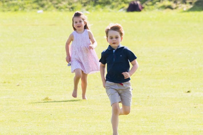 Princess Charlotte and Prince George.