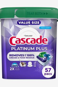 Cascade Platinum Plus Dishwasher Pods - Fresh Scent, 57 Count