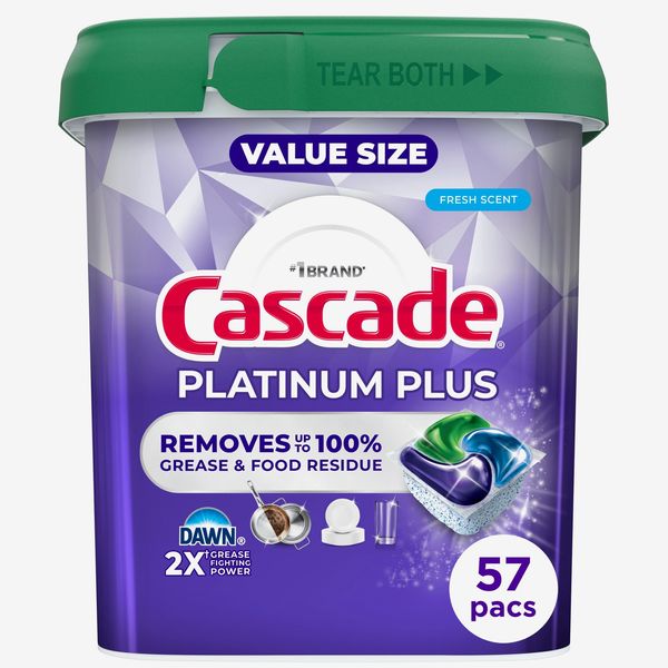 Cascade Platinum Plus Dishwasher Pods - Fresh Scent, 57 Count